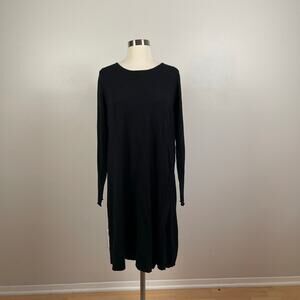 Eileen Fisher • Merino Wool Long Sleeve Dress
